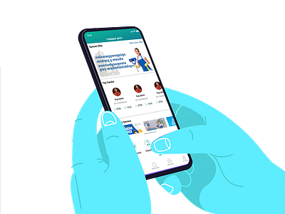 Home Service UX UI Design available in Cambodia branding design graphic design illustration ui ux