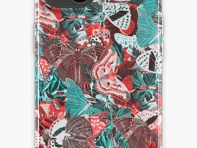 Redbubble iPhone case design of delicate flowers branding branding design design editing graphic design illustration illustrations illustrator logo ui vector