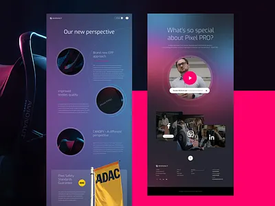 Pixel Pro | Landing page awwwards blue colorful diffarts future gradient landing landingpage laskosz light violet webdesign