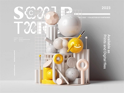 Sculptures — 2023 3d 3danimation 3dart 3dmotion 3dui animation b3d blender branding c4d cinema4d colors design illustration minimal modern motion graphics petertarka render set