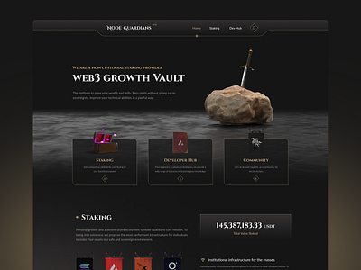 Node Guardians - Interface design app branding concept design gradient illustration ui ux