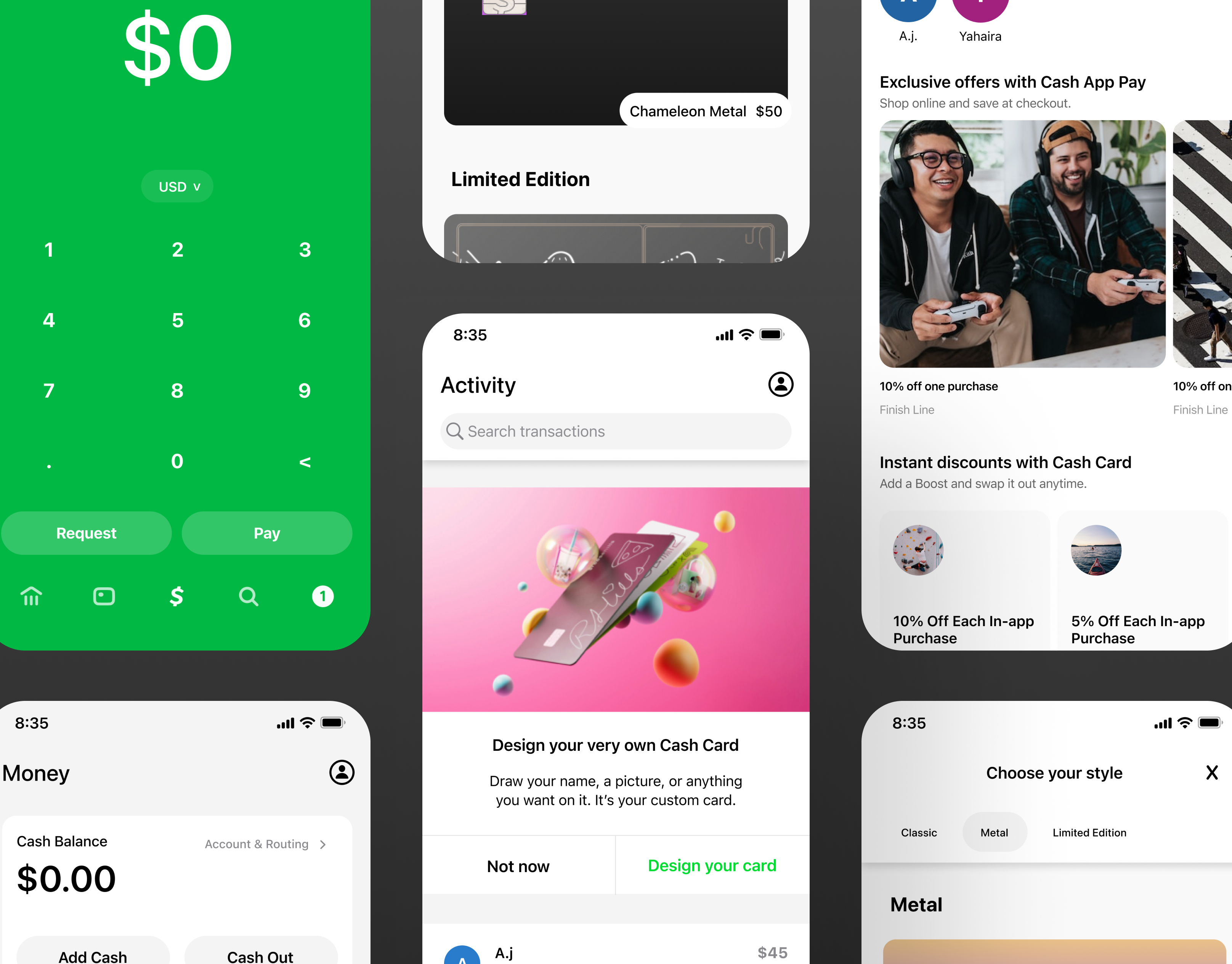 Cash App Mobile Banking app apple branding design graphic design illustration ios logo mobile portfolio ui ux vector