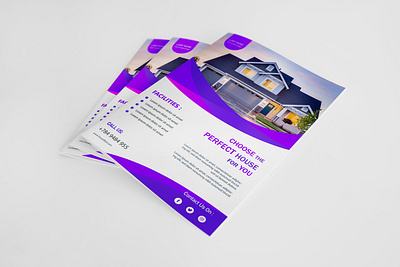 Real State Flyer Design annual report banner book cover booklet brand design branding brochure business flyer catalogue design flyer graphic design layout magazine newsletter postcards poster print design real state flyer template
