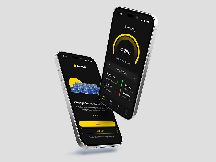 Nika - Solar Panel Mobile App by Farhan Bagas for Hatypo Studio on Dribbble