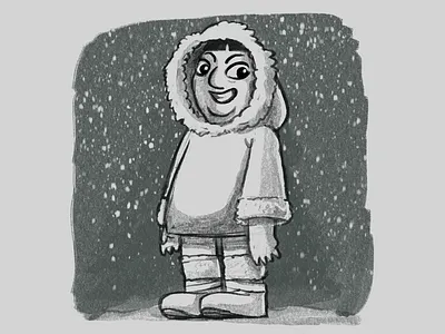 Inuit drawing inuit procreate sketch snow