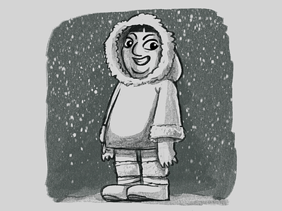 Inuit drawing inuit procreate sketch snow