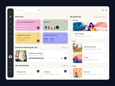 Viva Mental Wealth | Web App concept daily design dashboard design figma fireart fireart studio illustration inspiration interface mental mental health mental wealth podcast ui ui concept ux ux design ux research webdesign