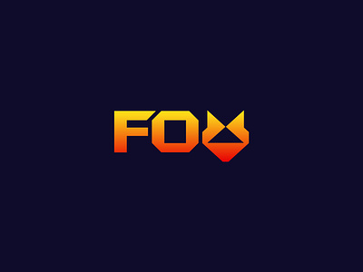 Fox Logo creative fontlogo fox foxlogo gaminglogo gradient icon lettermark logo logodesign modern techlogo typography usa usabuyer vector wolf wolflogo wordmark x