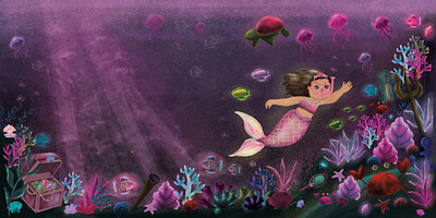 Undersea childrenbook childrenillustration childrensbookillustration digitalart digitalillustration digitalpainting enchantedillustration fishillustration illustration jellyfishillustration kidlit kidlitillustration kidsart kidsillustration oceanillustration picturebook underseaillustration whimsicalillustration