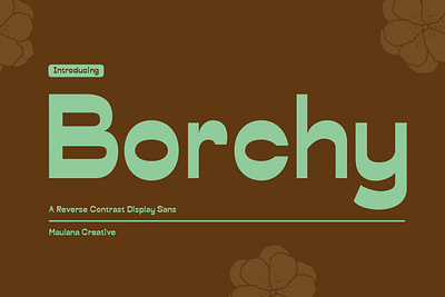 Borchy Reverse Contrast Display Sans Font beauty display font font fonts handmade maulana creative maulanacreative modern sans font sans serif typography