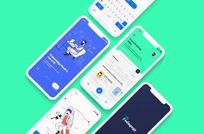 E-Learning Mobile Application Interface Design app appdesign design interfacedesign trending ui ui uidesign userinterface ux website design