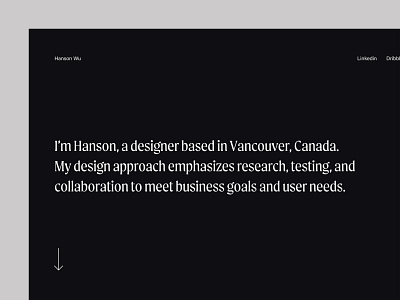 Portfolio 2022 dark design flat home minimal personal portfolio typography ui ux web