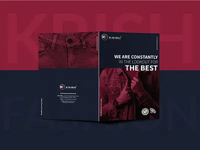 Krish Fashion Brochure Design bookdesign branding design