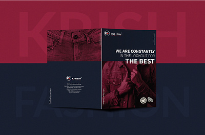 Krish Fashion Brochure Design bookdesign branding design