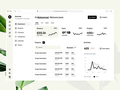 SAAS Analytics Dashboard - SaleSkip admin admin pannel analytics chart clean crm design minimal modern profile saas saas analytics dashboard sass tranding ui uiux ux