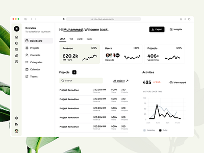 SAAS Analytics Dashboard - SaleSkip admin admin pannel analytics chart clean crm design minimal modern profile saas saas analytics dashboard sass tranding ui uiux ux