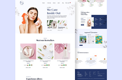 Interface Design For Body Care Company design trending ui ui uidesign uiuxdesign userinterface ux website design