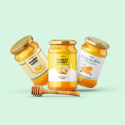 Krepito Honey Packaging Design branding jardesign logo packaging