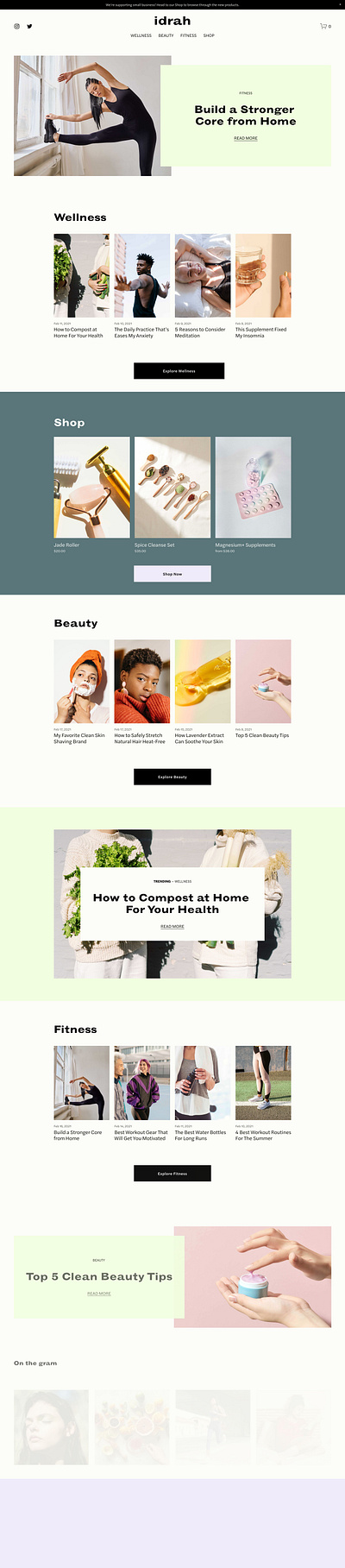 Idrah - Website Template - Squarespace 3d app art blog branding concept design graphic design online store photography squarespace template theme ui ui design ux ux design web design web development website