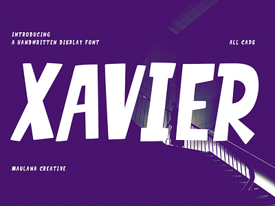 Xavier Handwritten Display Font font free download font handmade font maulana creative modelling font modern font sans sans font sans serif webfont website website font