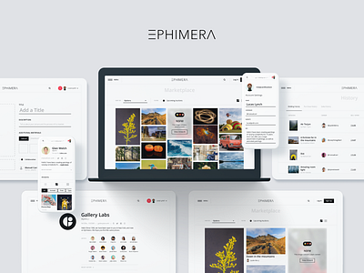 Ephimera — A digital auction for the cryptocurrency age crypto marketplace mvp nft platform product design prototyping ui ui design ux ux design web3 website