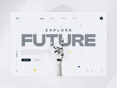 AI Website Hero Banner Design design designsystem heroimage trending ui uidesign uiux userexperience userinterface