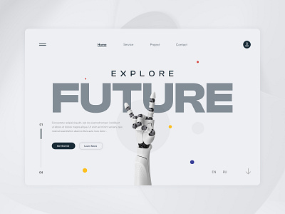 AI Website Hero Banner Design design designsystem heroimage trending ui uidesign uiux userexperience userinterface
