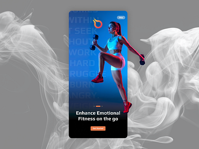 Splash Screen 3d animation application body branding dailyui design dribbble figma fitness graphic design illustration jim logo motion graphics splash splashscreen ui uiux