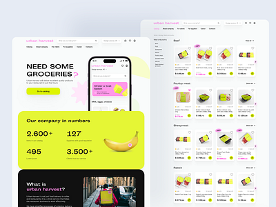 Grocery delivery service delivery design figma product design ui ux uxui