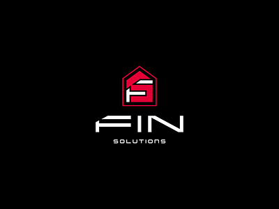 Logo design → FIN Solutions branding building design graphic design home illustration logo logodesign logotype text type typography wide