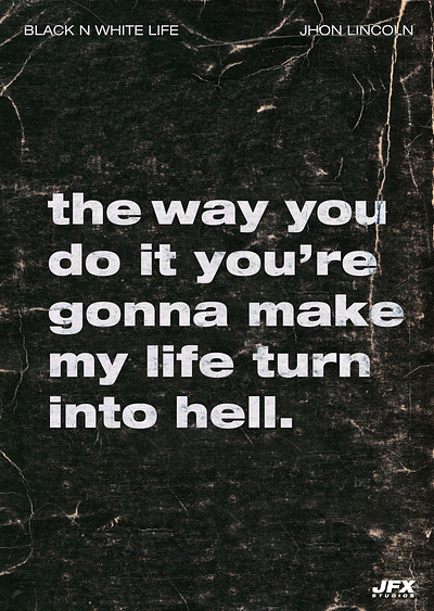 Song poster graphic design