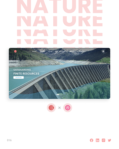 NATURE - Safeguarding Finite Resources adobexd animation banner brand branding business design fifa figma free logo mobile nature section startup ui userexperience ux vector website