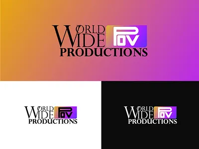 World Wide Pov Production Logo 3d animation branding design graphic design illustration logo motion graphics photoshop typography ui ux vector