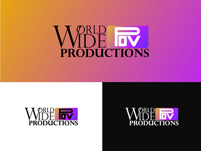 World Wide Pov Production Logo 3d animation branding design graphic design illustration logo motion graphics photoshop typography ui ux vector