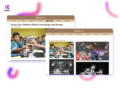 Berita.net - News Website UI Ddesign uxdesign