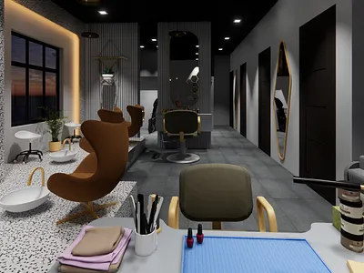 Design of A Beauty Salon | Interior Design | Architecture 3d 3d modeling 3d rendering architechture architect architectural design architectural rendering building design commercial design decor decoration design interior design retail salon shopfront visualization