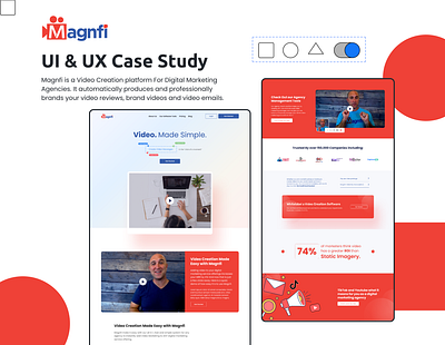 Magnfi Website - Case Study (Revamp) design homepage landing page mobile ui ux web web design website