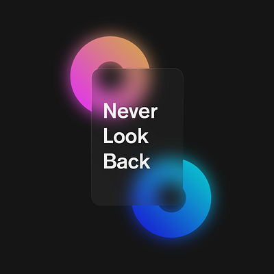 Never Look Back Poster DESIGN design illustration minimal poster typography vector