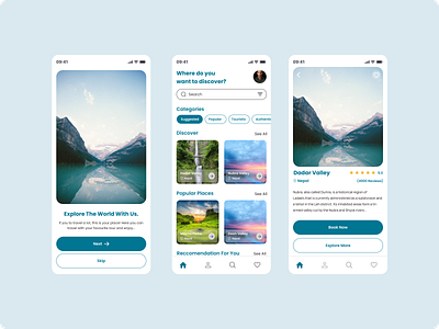 Travel App app design landingpage design ui ux website design