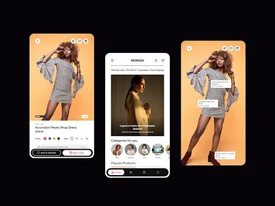 Morioh Fashion Ecommerce adobe android app design apple clothing creative design ecommerce fashion human interface design material io shopping suggested styles ui ux