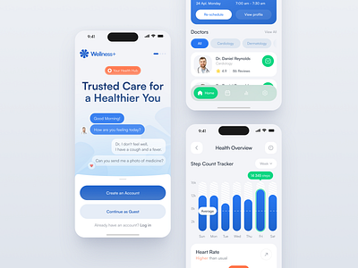 Mobile App Design - Healthcare app design app ui design application application design application ui design graphic design ios app ios app design iphone app mobile app developer mobile app ui ui uiux ux