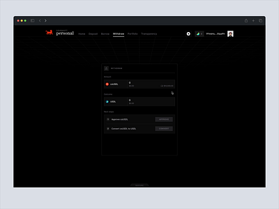 USDL withdrawal design product ui ux