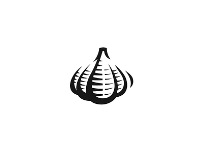 Garlic brand branding design elegant engraving food garlic icon illustration logo logotype mark modern sign vector vegetable