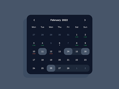 Calendar templates & Date picker UI design app datepicker design figma templates ui ui kit