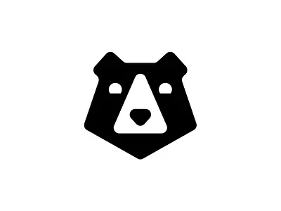 Bear animal bear branding logo monochrome