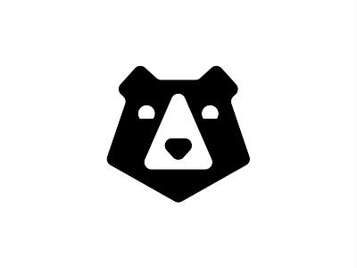 Bear animal bear branding logo monochrome