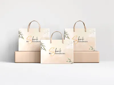 Luxury Shopping Bag bag bag deisgn box branding design elegant graphic design illustration label label design logo luxury modern shopping bag vector