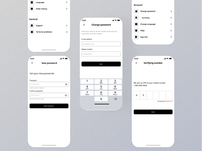 password reset flow appdesign behance design design process figma inspirationdesign mobile apps mobile ui password chenge pixency pixency acadeky ui uidesign uitrends userinterface uxdesign uxtrends