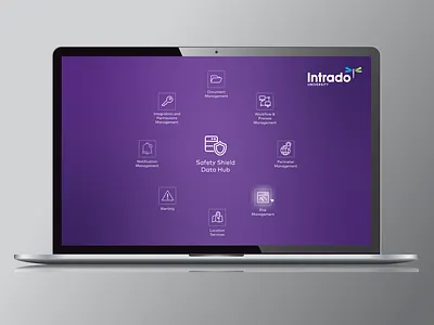 Intrado Safety Shield Web Tool UI branding graphic design ui ux web design