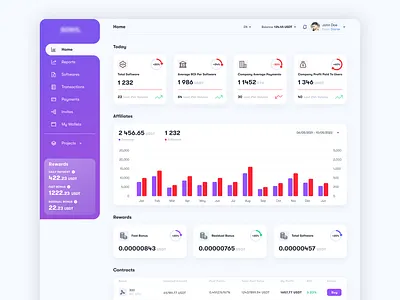 SaaS | Crypto app crypto dashboard data tadble figma purple saas stats ui user experience user interface ux web